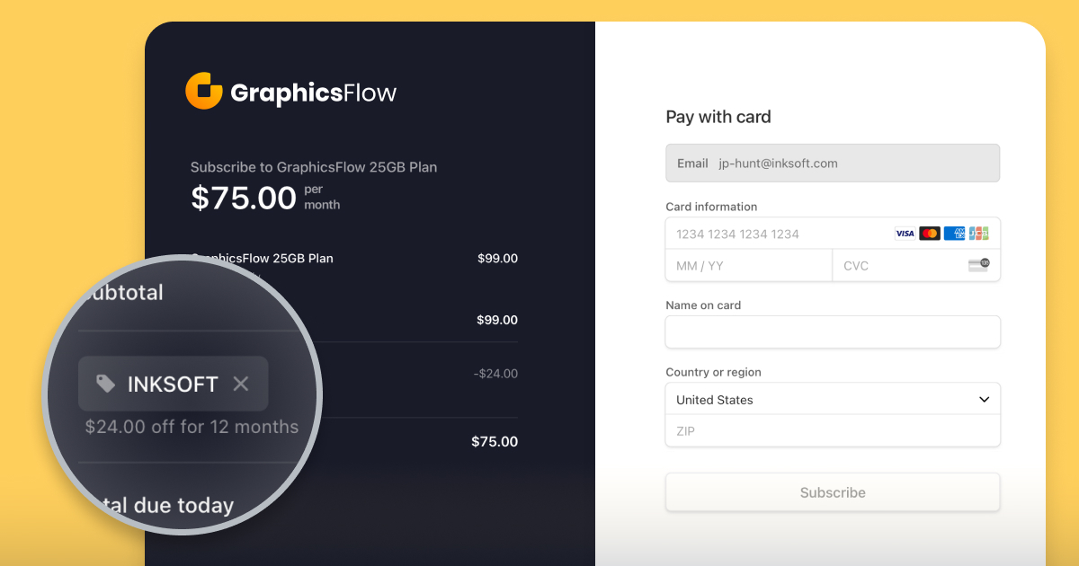 GraphicsFlow offer for InkSoft Customers