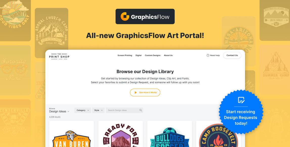 EXCITING NEWS: GraphicsFlow Makes Customer Art Selection Easier with Art Portal